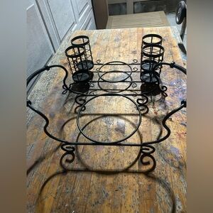 Black Metal utensils Holder
